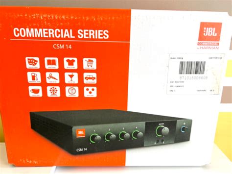 New Jbl Professional Csm 14 Commercial Series 4 Input 1 Output Audio