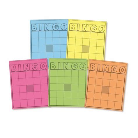 Blank Bingo Cards And Chips Set Craft And Classroom Supplies By Hygloss