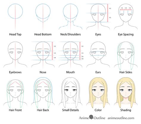 How To Draw A Beautiful Anime Girl Step By Step Animeoutline