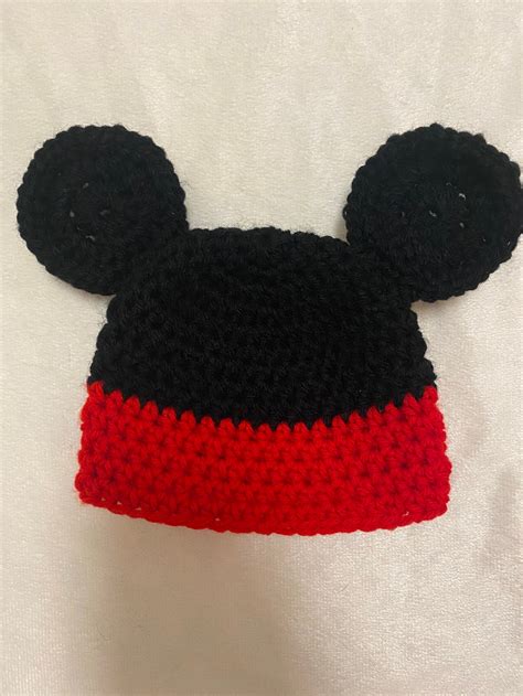 Mickey Mouse Ears Hat Beanie Baby Infant Newborn Etsy Australia
