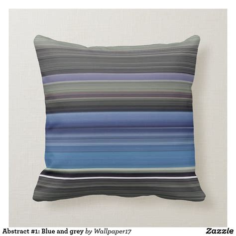 Abstract 1 Blue And Grey Throw Pillow Grey Throw