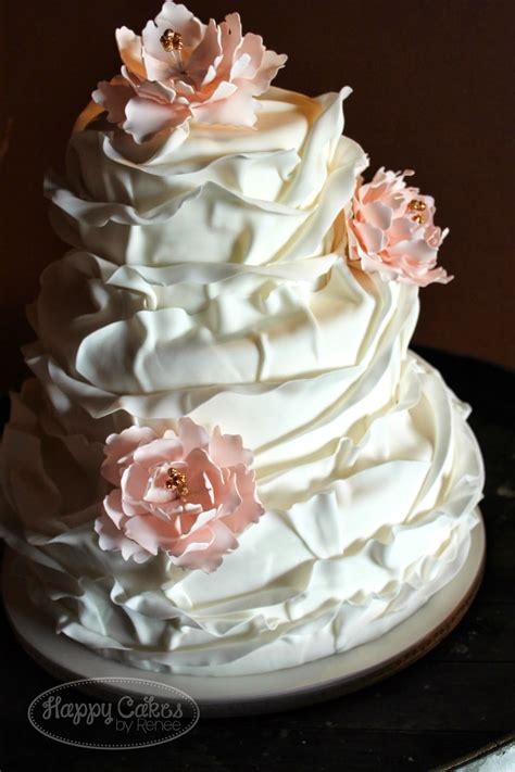 Happy Cakes Bakes Ruffled Petal Cake Tutorial