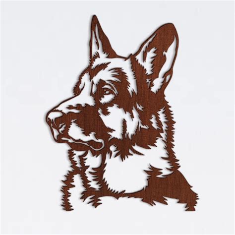 German Shepherd Svg Dog Svg Cricut Laser Cut Vector Dxf Etsy