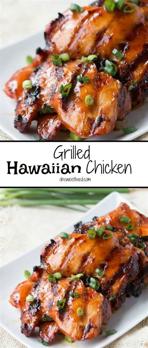 Grilled Hawaiian Chicken Video Oh Sweet Basil