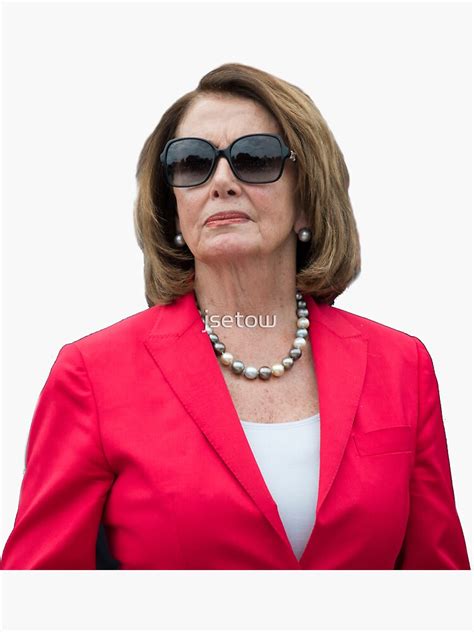 Nancy Pelosi Boss Lady Sunglasses Sticker For Sale By Jsetow Redbubble