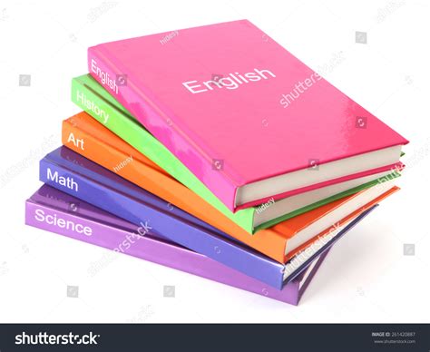 Subject Books On White Textbooks Stock Photo 261420887 Shutterstock