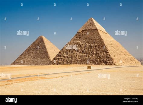 The Great Pyramid Complex Of Giza Pyramid Of Khufu And Pyramid Of