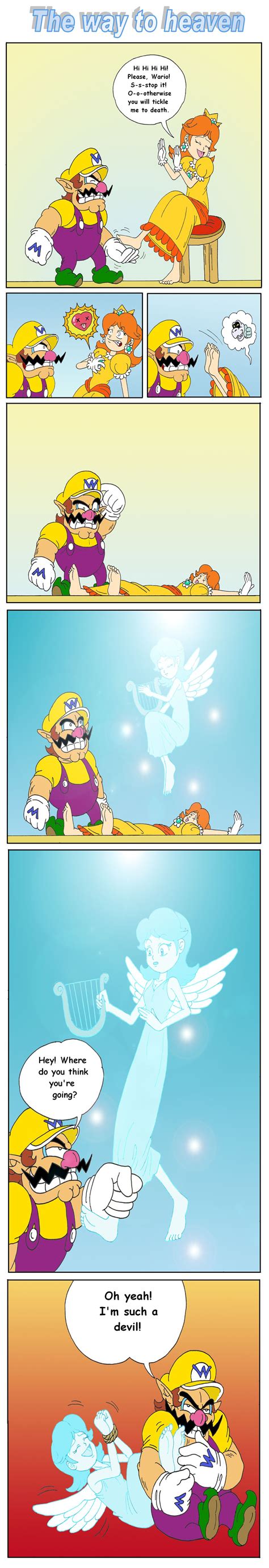 Request Wario Is Tickling Daisy To Death By Wild Cartoon