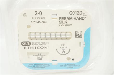 Ethicon C012d 2 0 Perma Hand Silk Surgical Stre Sh 26mm 12c Taper 18