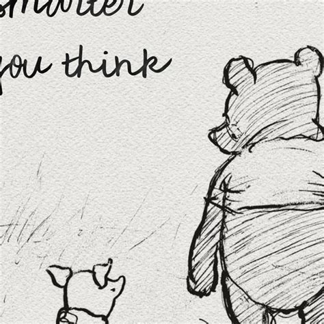 I am a bear of little brain, and long words bother me. Winnie The Pooh Quotes Canvas Posters and Prints Classic ...