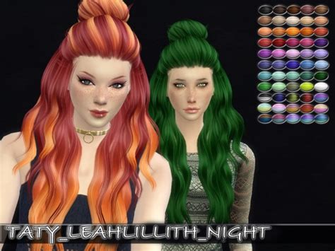 Simsworkshop Leahlillith`s Night Hair Retextured Sims 4 Hairs