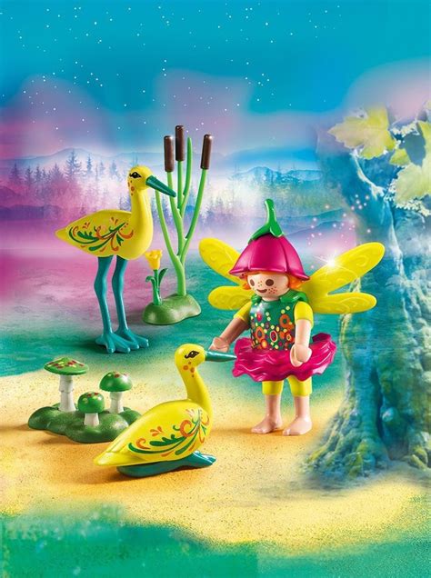 Playmobil Fairy Girl With Storks Playset Multicolor Toys