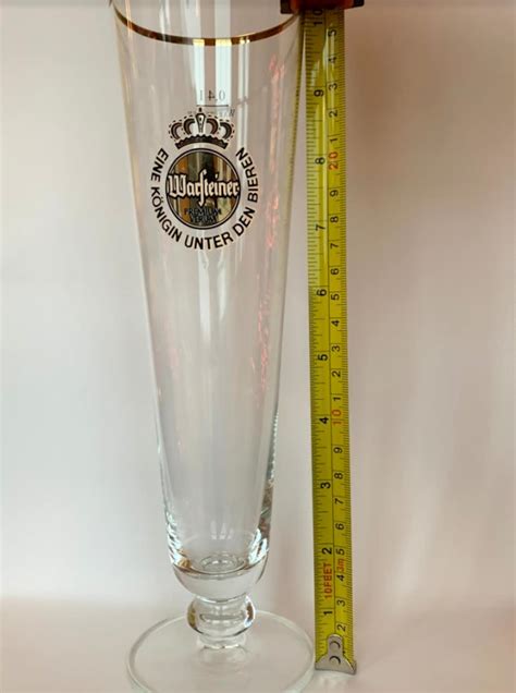 Warsteiner Tall Beer Glass Etsy