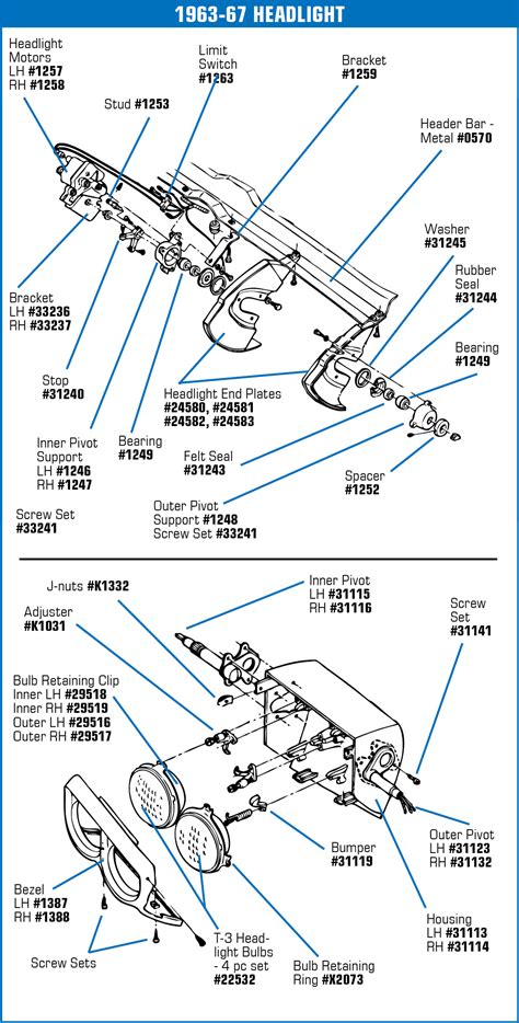 C2 1963 1967 Chevrolet Corvette Headlight Limit Switch 2 Required Ca