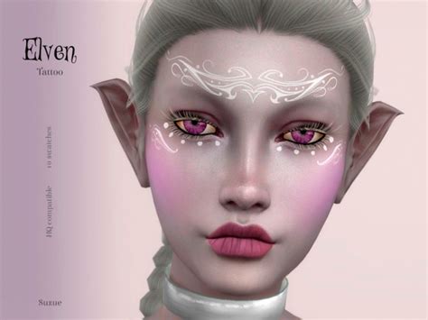 Elven Tattoo By Suzue At Tsr Sims 4 Updates