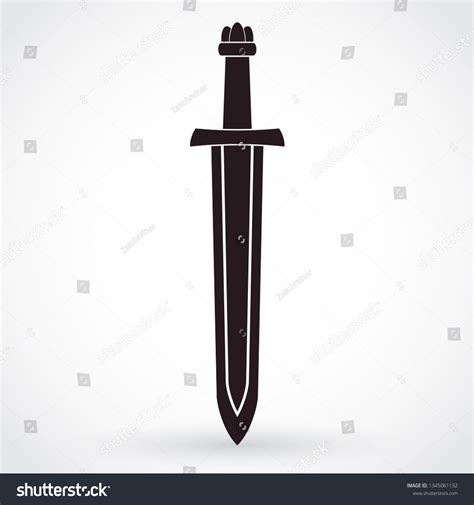 Simple Viking Sword Symbol 库存矢量图（免版税）1345061132 Shutterstock