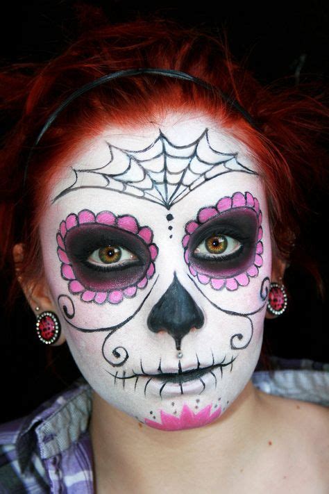 Día De Los Muertos Makeup Maquilhagem De Halloween Caveiras Mexicanas Maquiagem De Fantasia