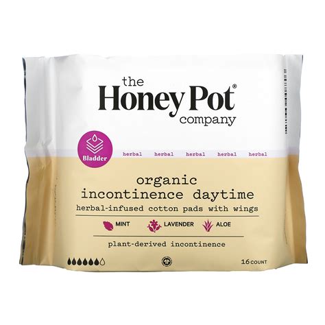 The Honey Pot Company Organic Incontinence Daytime Herbal Infused