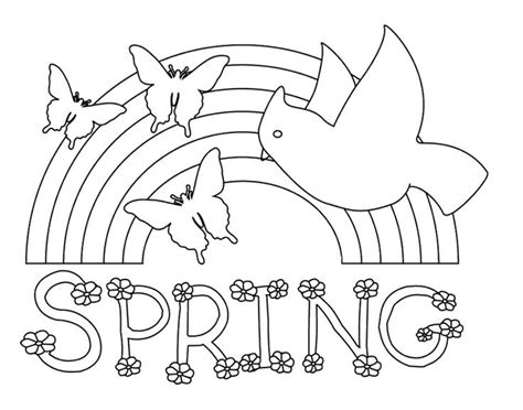 Get crafts, coloring pages, lessons, and more! A Rainbow Of Beautiful Spring Coloring Pages | Ostara ...