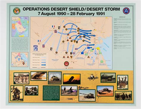 Operations Desert Shielddesert Storm 7 August 1990 To 28 February 1991 Poster Us