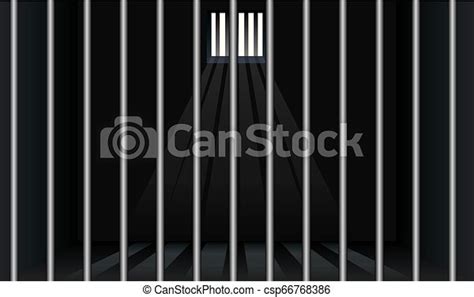 Prison Cell With Bars In Foreground Prison Cell With Bars In The