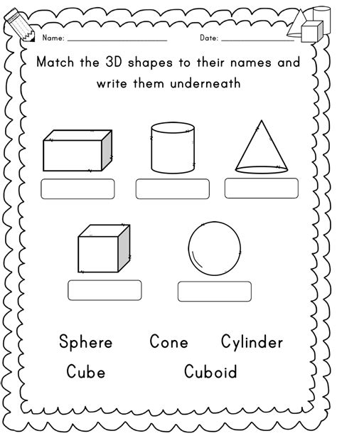 Lesson planning worksheet to accompany our lesson plans scope and sequence. Year 1 3D shapes: 10 Worksheets (With images) | Shapes ...