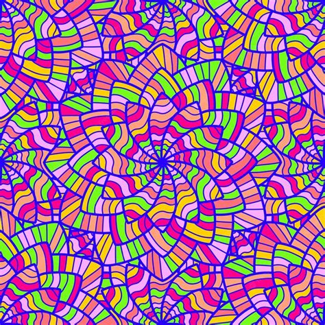 Free Vector Psychedelic Seamless Pattern