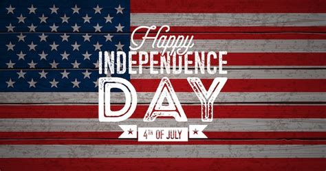 Premium Vector Independence Day Of The Usa Illustration Fourth Of July With Flag On Vintage Wood