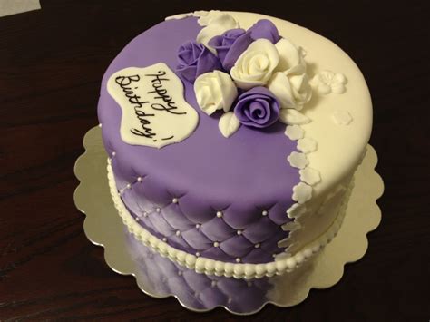Maybe you would like to learn more about one of these? Purple And White Roses Birthday Cake - CakeCentral.com