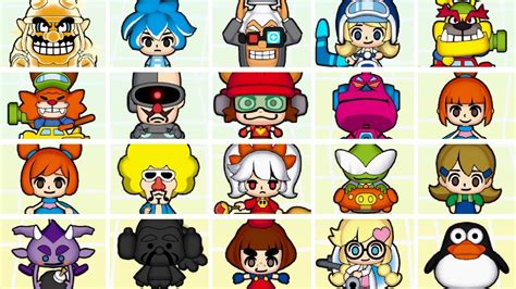 Warioware Get It Together All Characters Custom Skins And Colors Youtube