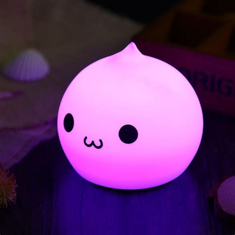 Super Cute Light Color Changing Silicone Night Lights Bedside Lamp