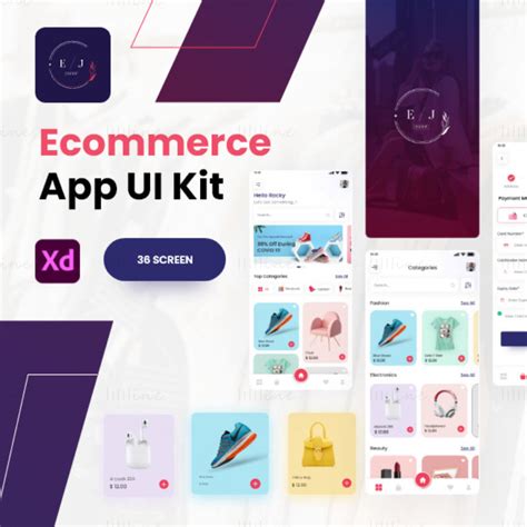 Ej Shop Ecommerce App Adobe Xd Mobile Ui Kit