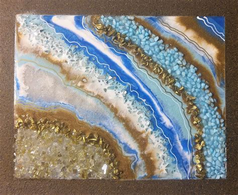 Pouring A Resin Geode Into Its Frame Geode Art Resin Resin Painting