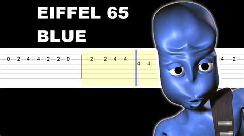 Eiffel 65 Blue Easy Guitar Tabs Tutorial Youtube