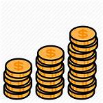 Money Coins Coin Icon Stack Gold Increase