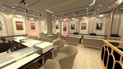 Jewellery Showroom Interior Design Service At Rs 100 Square Feet