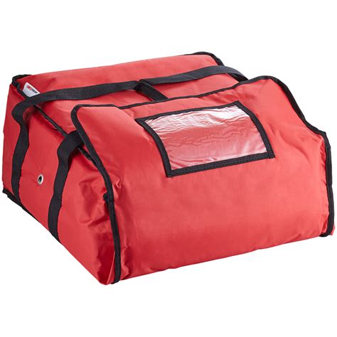 Servit Insulated Pizza Delivery Bag Red Soft Sided Heavy Duty Nylon 18 12 X 18 12 X 9 12