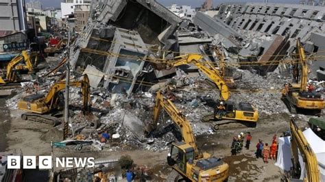 Taiwan Earthquake Developer Questioned Over Building Collapse Bbc News