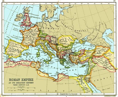 Roman Empire Map Current Countries United States Map