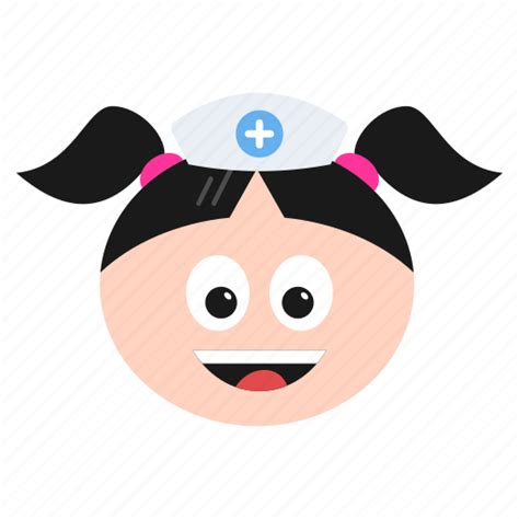 Doctor Emoji Emoticon Face Girl Happy Nurse Icon Download On