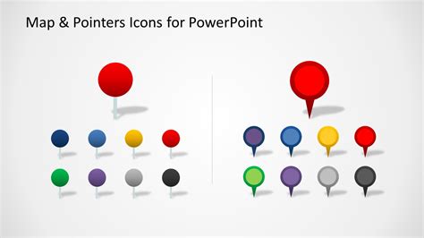 Editable Map Pointers Icons For Powerpoint Slidemodel