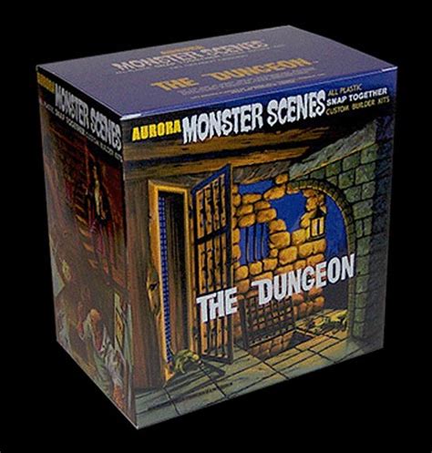 Monster Scenes The Dungeon Plastic Model Kit Aurora Reissue Monster