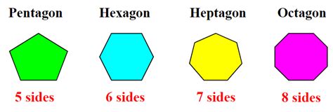which of the following shapes has 6 sides