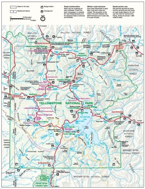 Map Of Yellowstone And Surrounding Area