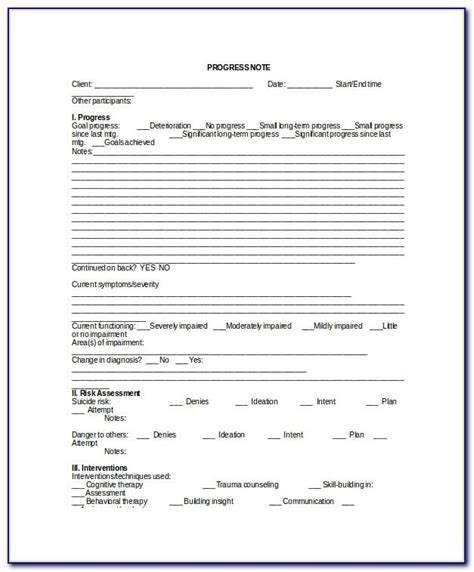 Counseling Progress Note Template Template Resume Examples Qlkm23pmda