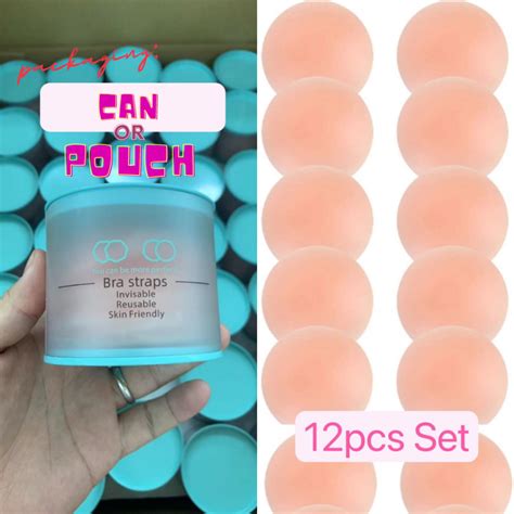 12pcs nipple tape with box reusable adhesive invisible pasties silicone nipple cover pad