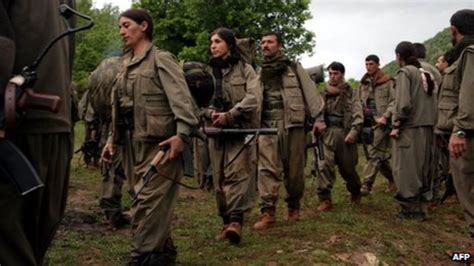 Kurdish Pkk Rebels Halt Turkey Pull Out Bbc News
