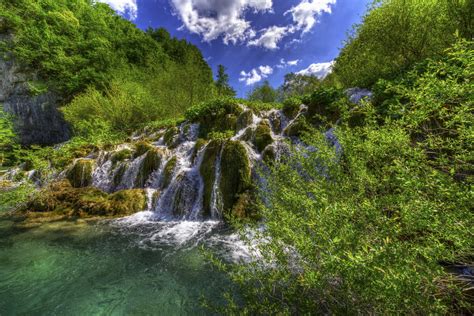 Waterfall In Plitvice Lake National Park
