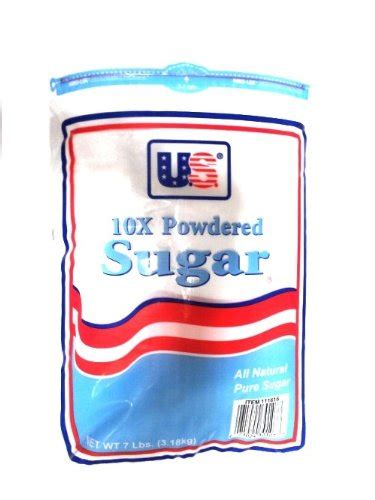 Us Sugar 10x Powdered Sugar 7 Pound Sugar Substitute
