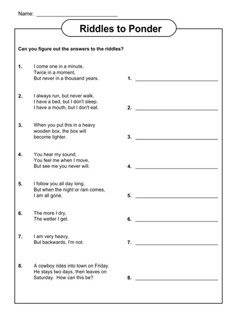 free printable brain teasers worksheets for adults lyana worksheets